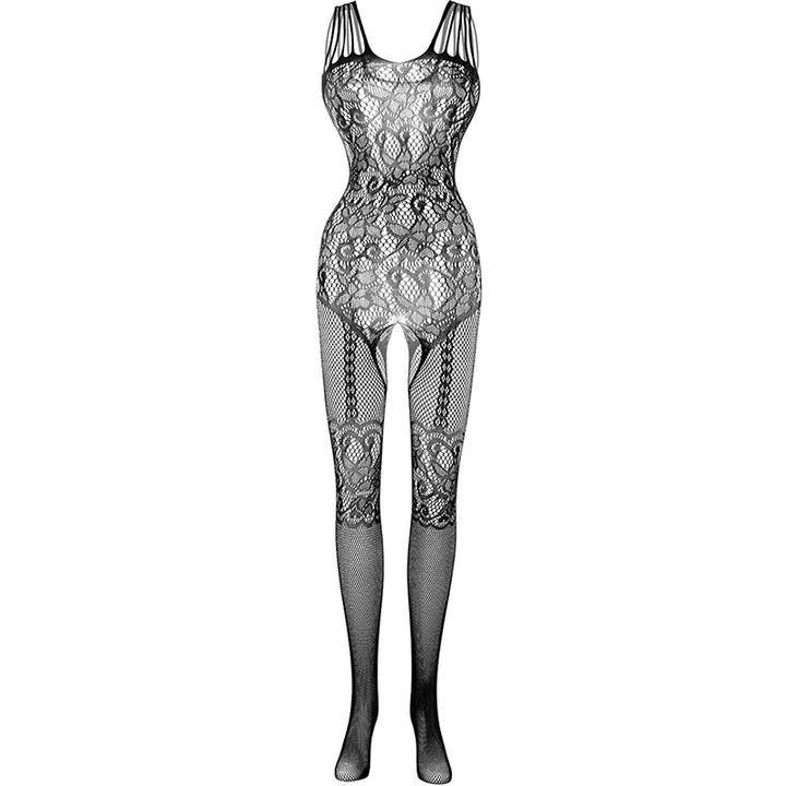 Erotic Crotchless Lingerie Women Floral Mesh Hollow Bra Sets Teddy Baby Doll Dress Sexy Full Bodystockings Porn Underwear Set