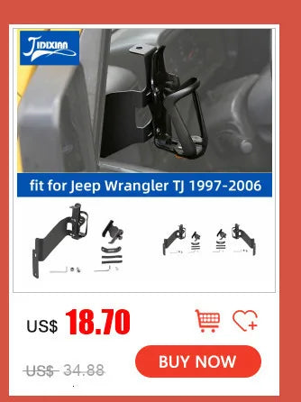 JIDIXIAN Car Center Console Storage Box Mobile Phone Holder Tablet Stand for Jeep Wrangler TJ 1997-2006 Interior Accessories