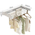 Invisible Towel Rack for Bathroom and Balcony - Foldable, Wall-Mounted, Retractable Drying Rack for Indoor Use