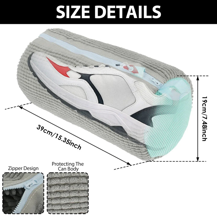 Washing Shoes Bag Reusable Shoes Laundry Bag with Zipper for Sneakers Running Shoes Remove Dirt Anti-deformation NEW