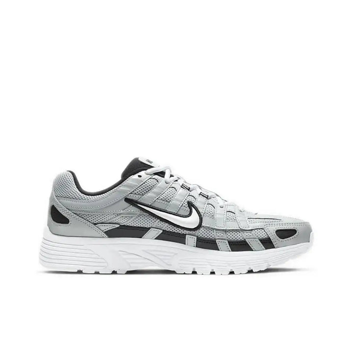 NIKE P-6000 Metallic Silver PRM NA Men's Sports Shoes Training Low Top Breathable Plaid Lightweight Running Shoes Casual Shoes