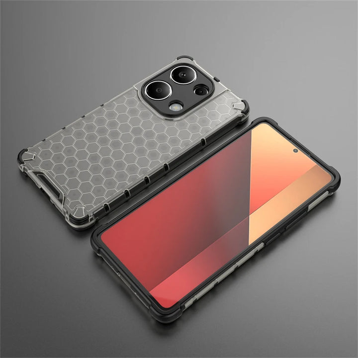 For Redmi Note 13 Pro 4G Case Silicone+PC Shockproof Armor Phone Case For Xiaomi Redmi Note13 Pro Note 13Pro 4G Clear Back Cover