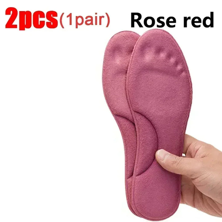 2/4pcs Winter Self Heating Insoles Foot Thermal Thicken Non Slip Insole Memory Foam Shoe Pads Warm Sport Shoes Inserts Women Men