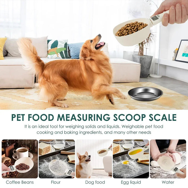 Electronic Measuring Spoon, Digital Spoon Scale with LED Display, 800g/1g Precision,Daily Meals Pet Dog Food Gadgets for Kitchen