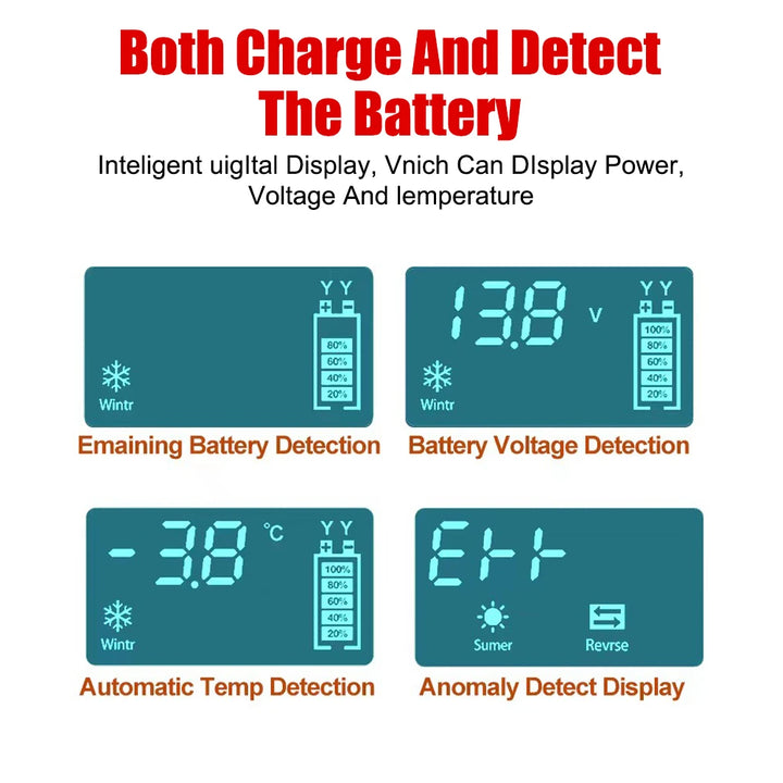 6V 12V 6A Car Battery Chargers 110-220V US EU Plug Intelligent Pulse Repair For Lead Acid Batteries Motorcycle Charger S1 12V/2A