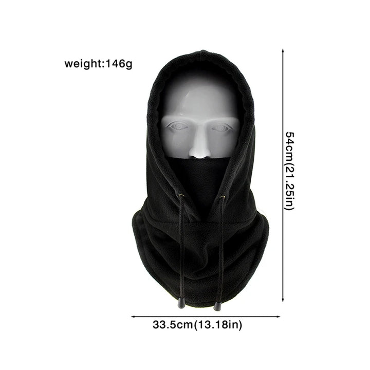 Winter Thermal Neck Warmer Outdoor Fleece Balaclava Scarf Skiing Face Mask Snood Hood Hat Windproof Keep Warm Cycling Cap New