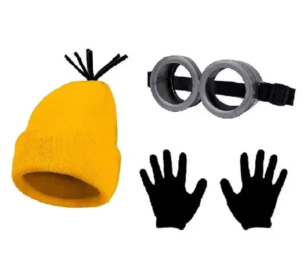 Minion Costume For Adults Costume Minion Goggles And Hat Outfit Cosplay Accessories For Fancy Dress Party Despicables Me costume