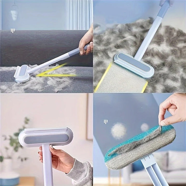 4-in-1 Pet Hair Remover Brush for Dogs&Cats,Multi-Functional Plastic,Handheld Fur Cleaner for Furniture,Carpets,and Window