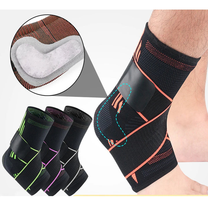 2Pcs Ankle Brace Breathable Ankle Support Comfortable Ankle Stabilizer with Compression Wrap Support for Men Women Sports Sprain