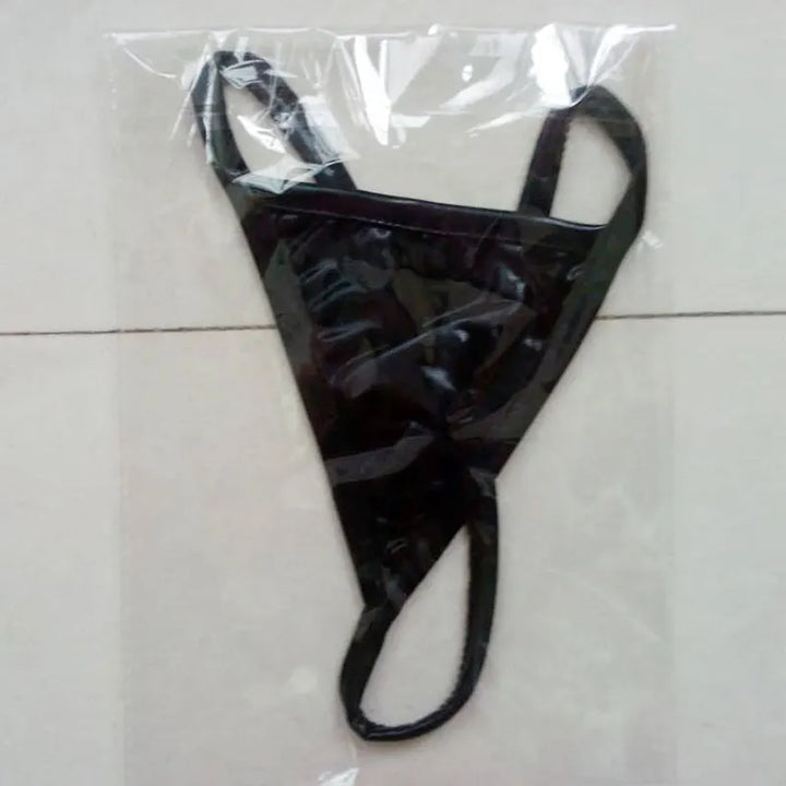 Sexy Womens Patent Leather G-string Female T-back Thongs Wet Look Panties Underwear Soft Underpants Lady Lingerie Knickers