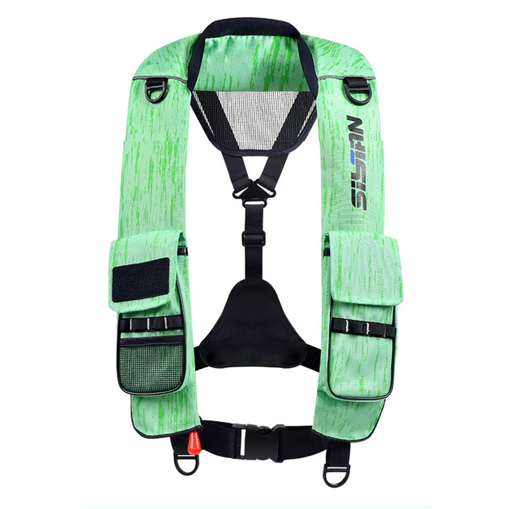 Automatic inflatable life jacket for adult swimming, water sports life jacket, automatic and manual