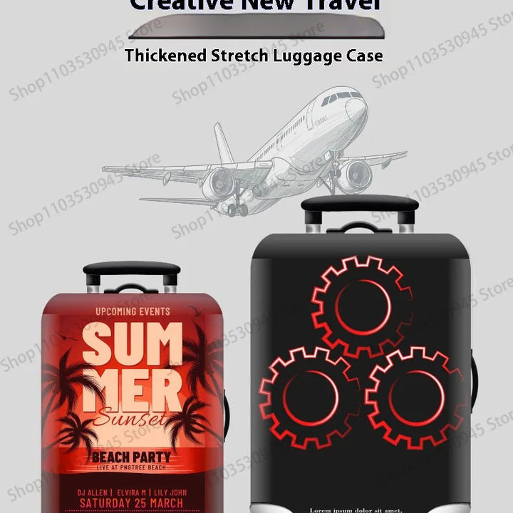 Luggage Covers Protector Fashion Travel Luggage Suitcase Protective Cover Stretch Dust Covers Travel Accessories Luggage Supplie