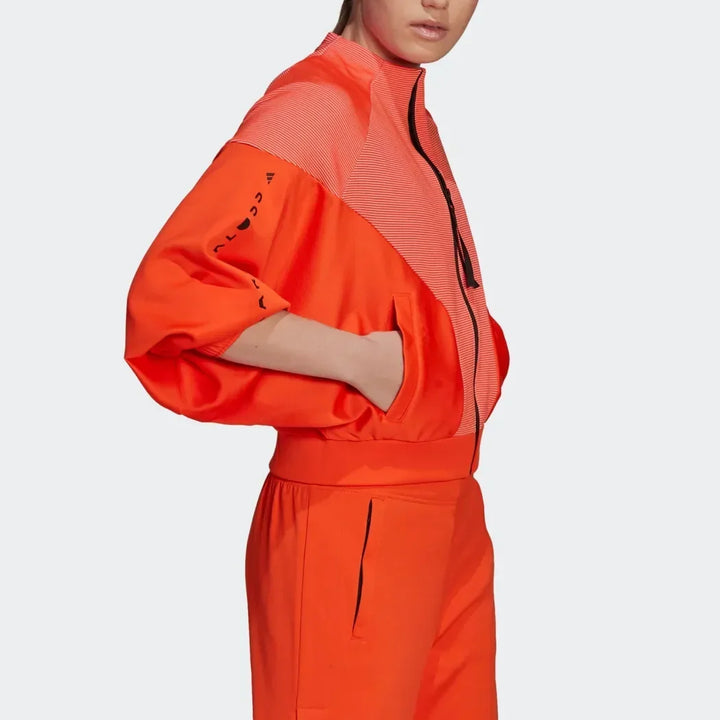 adidas Comfortable Breathable Sports Jacket Warm Coat Women's Orange Yellow Black