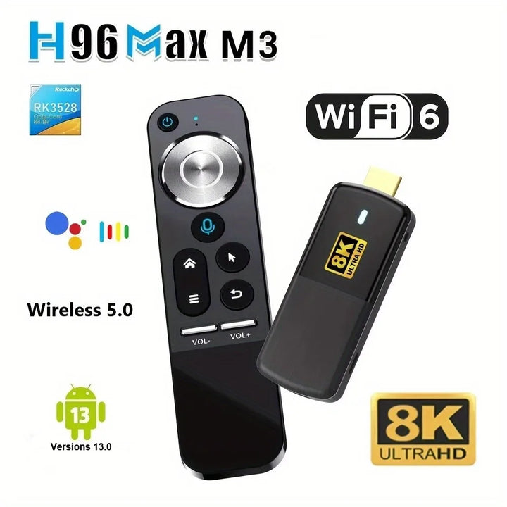 H96 MAX M3 Mini HD Smart TV Set Top Box RK3528 Internet TV Box 8K 2G/16G Wi-Fi6 Android 13 TV BOX