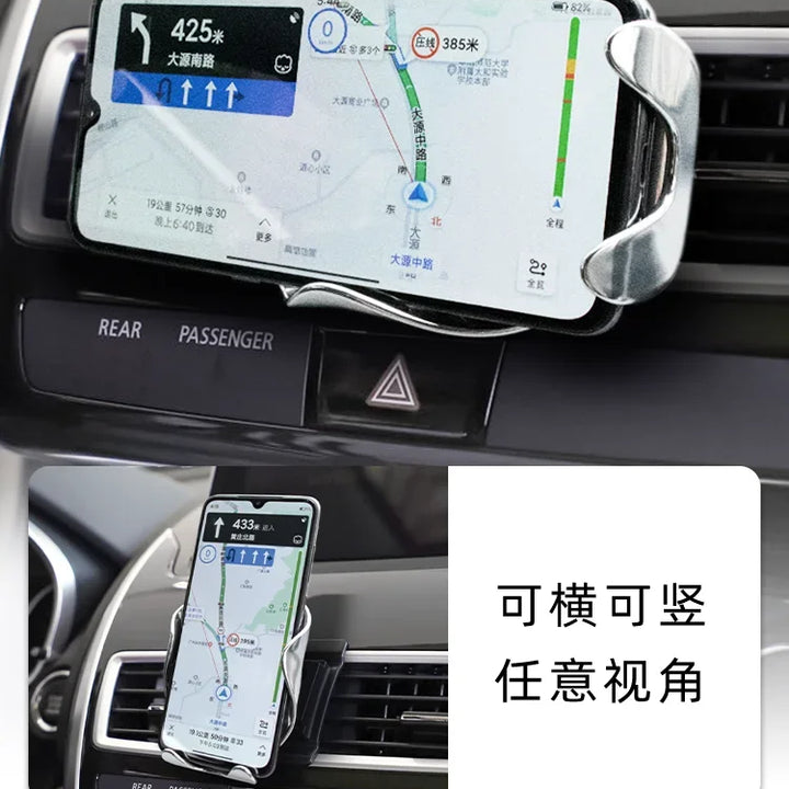 2016-2021 For Mitsubishi Eclipse Cross Mobile Phone Holder Wireless Charger Car Mount Navigation Bracket GPS Support 360