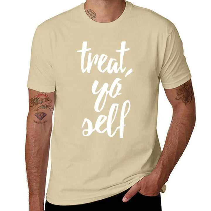 Treat Yo Self Essential T-Shirt sports fans quick-drying blanks tshirts for men