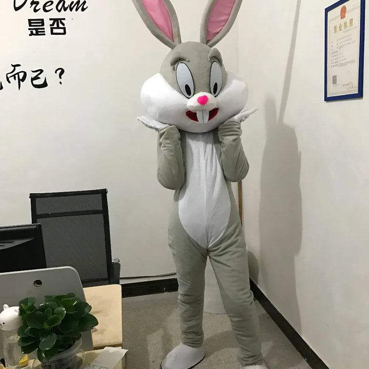 Easter Bunny Mascot Costume Cosplay Anime Halloween Decoration Rabbit mascottes costumes Fursuit