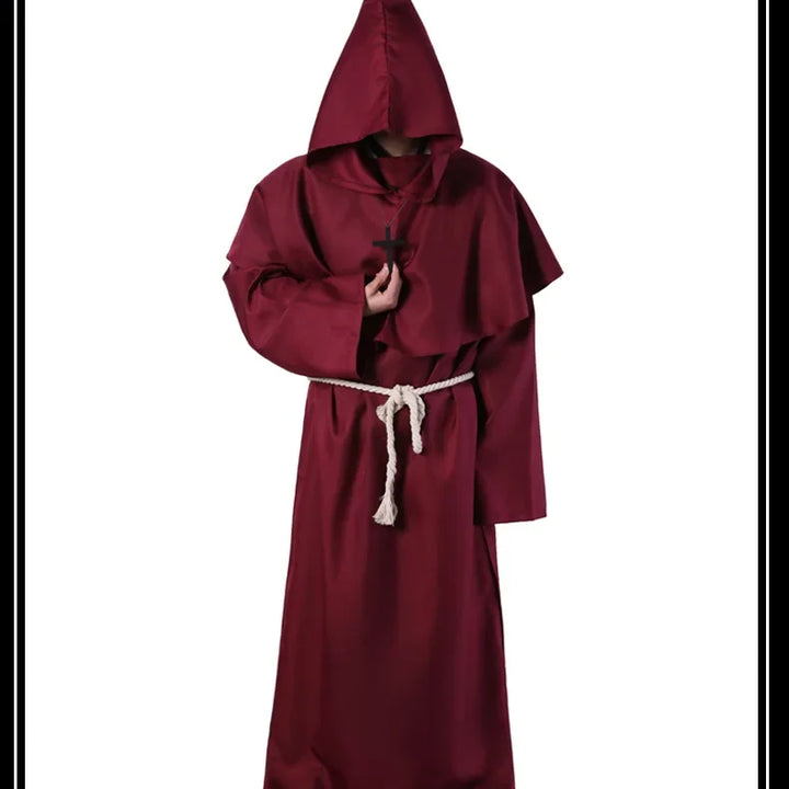 New Halloween Men Medieval Monk Robes Monk Costumes Wizard Costumes Priest Costumes Cosplay Costumes