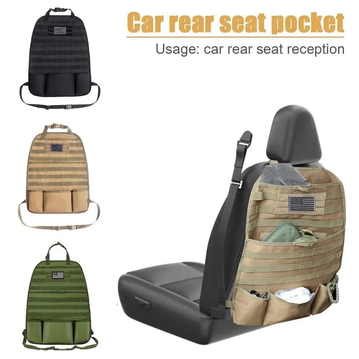 Multifunctional Oxford Fabric Car Backseat Organizer Back Multi Pocket Storage Bag Car Seat Back Protectors for Travel Trip Kids