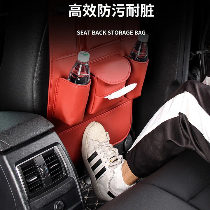 Car Accessories Universal Car Seats Organizer with Tray Tablet Holder Multi-Pocket Storage Automobiles Interior Stowing Tidying