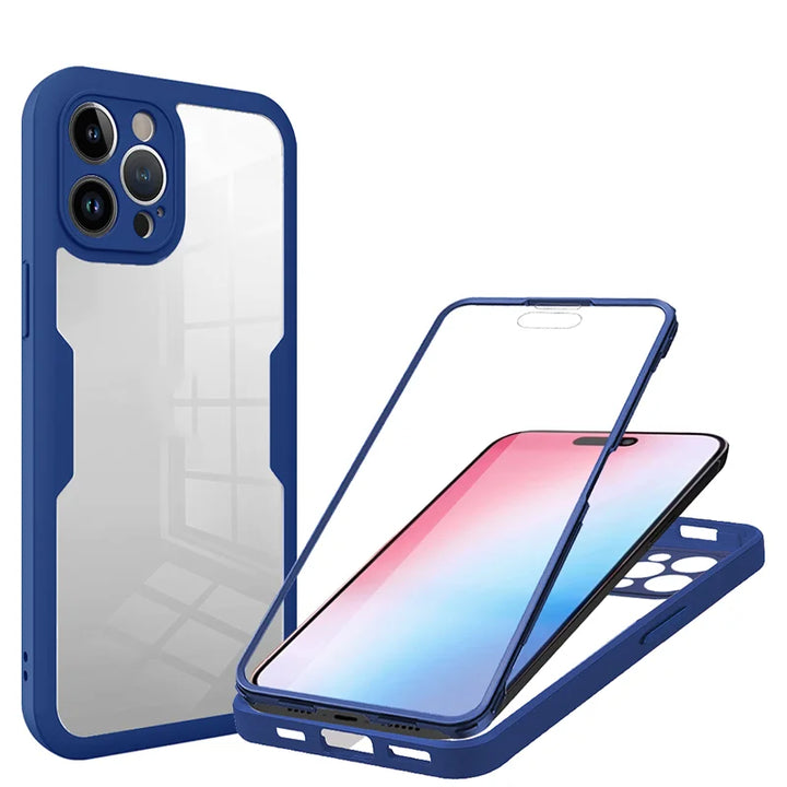 360 Clear Shockproof Protective Case For OPPO Reno 4Z Reno 5Z Reno 5 Lite Reno 7 Full Body Cover