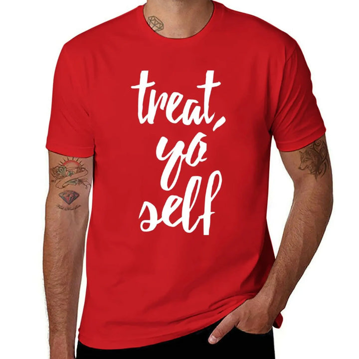 Treat Yo Self Essential T-Shirt sports fans quick-drying blanks tshirts for men