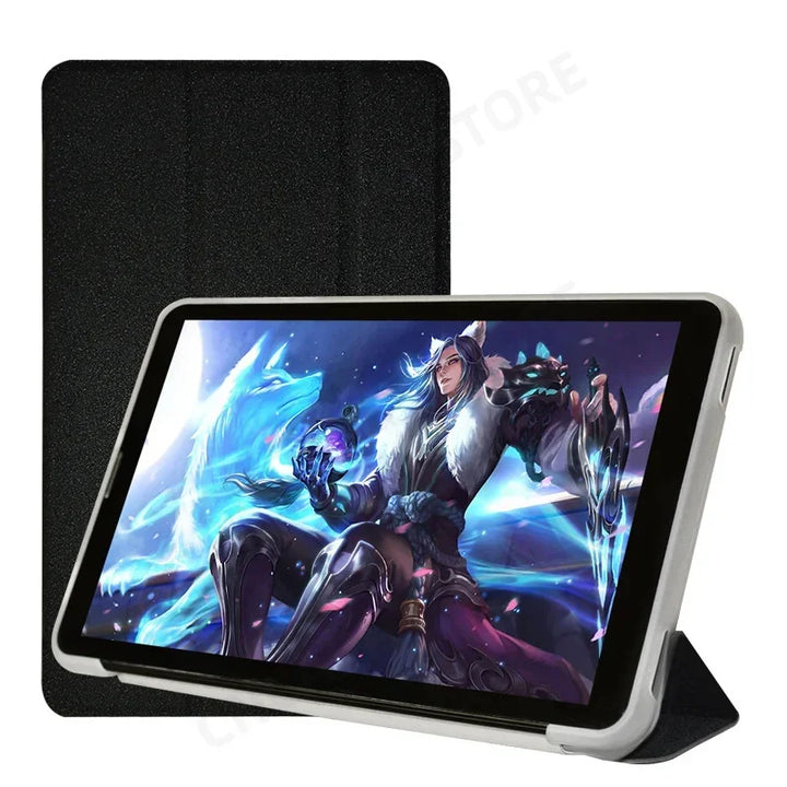 For Teclast P30 T P30T 10.1" Tablet PC Slim Tri-Folding Stand Flip Book Cover Case with Soft TPU Back Shell