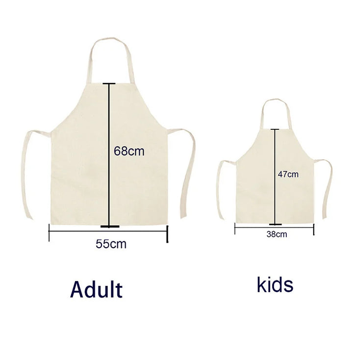 Creative Abstract Geometry Animal Printed Kitchen Aprons Baking Cooking Accessories Dog Koala Bear Pattern Apron Cleaning Tools