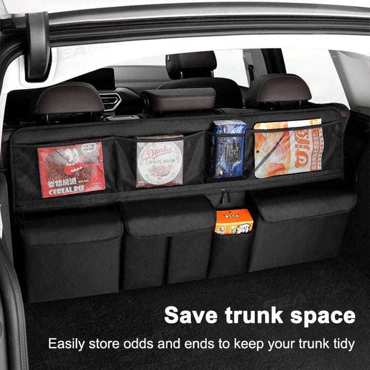 AUTOMECHANIST Car Trunk Storage Bag Universal Auto Trunk Organizer Car Seat Back Hanging Bag Foldable Car Storage Bags Accessory