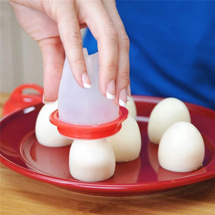 1/3/6pc Egg Poachers Cooker Silicone Non-Stick Egg Boiler Cookers Pack Boiled Eggs Mold Cups Steamer Kitchen Gadgets Tools