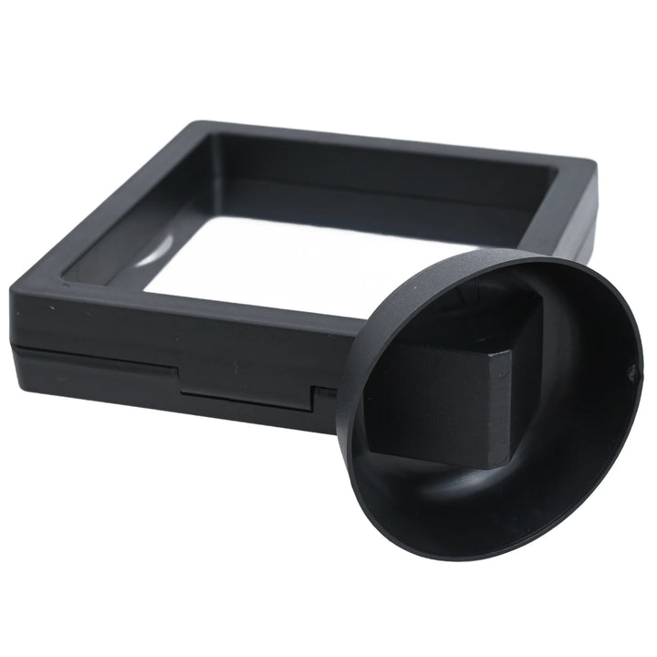 3D Coin Frame Black Display Exhibiting Floating Holder Plastic Square 2pcs Stand 90*90mm Box Case Collection Jewelry