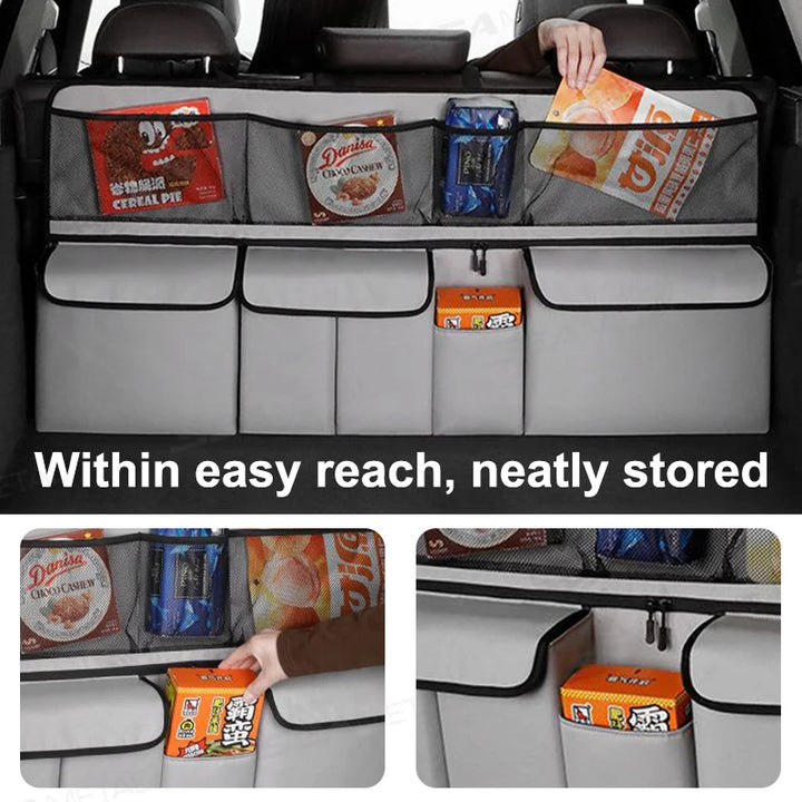 AUTOMECHANIST Car Trunk Storage Bag Universal Auto Trunk Organizer Car Seat Back Hanging Bag Foldable Car Storage Bags Accessory