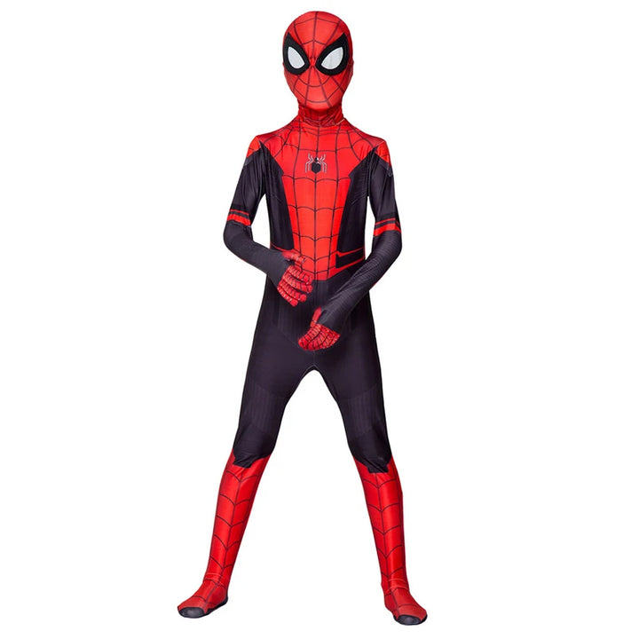 Spiderman Cosplay Fantasy Costumes Jumpsuit For Boys Girls Spider Man Miles Morales Superhero Halloween Carnival Zentai Bodysuit