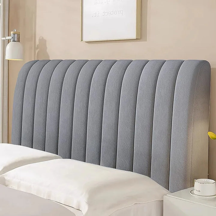 Thicken Soft Fabric Headboard Cover All-inclusive Super Soft Smooth Quilted Head Cover Solid Color Bed Back Dust Protector Cover