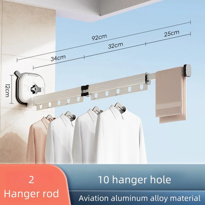 Folding Drying Racks Retractable Clothes Horse Hanger Clothesline Coat Shelves Clothes Line Hanging Organizers Home Accessories