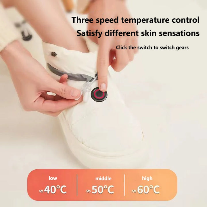 Electric heating warm shoes Heated Slippers Men Women Thermal Shoes with 5000mAh Rechargeable Battery Winter Warm Shoes