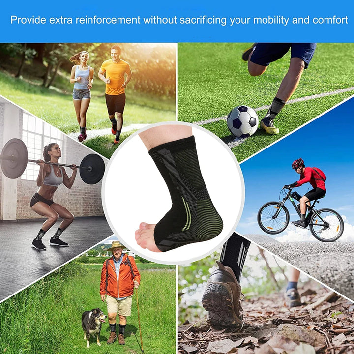 1Pcs Ankle Brace Compression Support Sleeve for Sprained Ankle, Injury Recovery,Achilles Tendonitis Support, Plantar Fasciitis