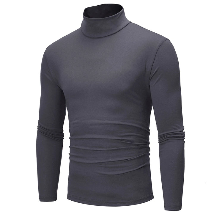 Thermal Underwear Tops Men Winter Clothes Thermal Shirt Autumn Men's Winter Tights High Neck Thin Slim Fit Long Sleeve T-shirt