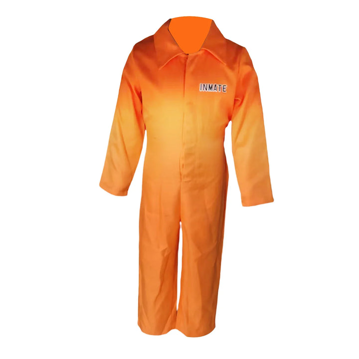 Unisex Jail Women Mens Toddlers Prisoner Jumpsuit Orange Prisoner Jumpsuit Halloween Costume Jail Criminal Prisoner Costume