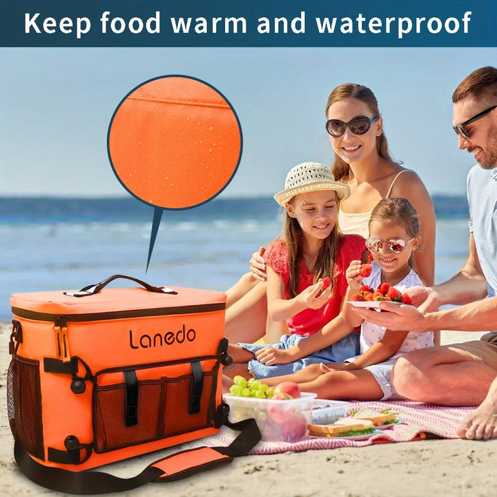 Insulated refrigerated bag, soft refrigeration leak proof waterproof freezer box, lightweight camping refrigerator