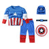 MINISO Superhero Hulk Captain America Cosplay Costume Boy Girl Clothes Spiderman Muscle Suit Halloween Carnival Birthday Party