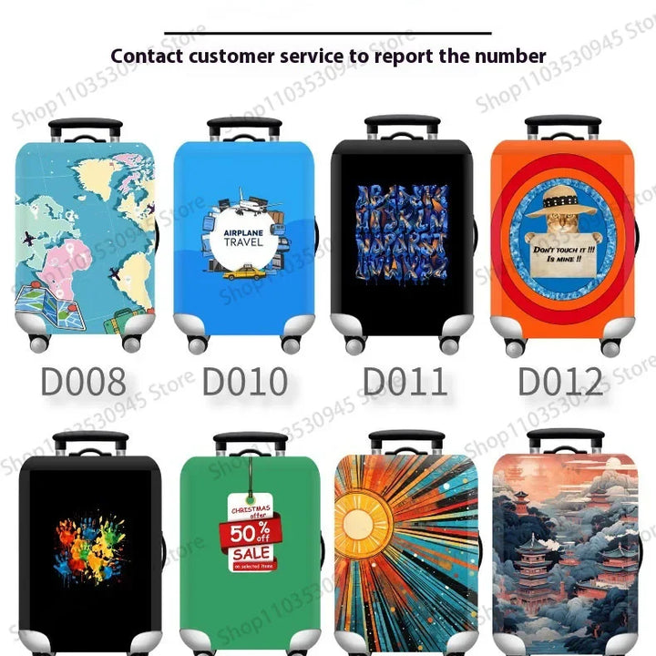 Luggage Covers Protector Fashion Travel Luggage Suitcase Protective Cover Stretch Dust Covers Travel Accessories Luggage Supplie