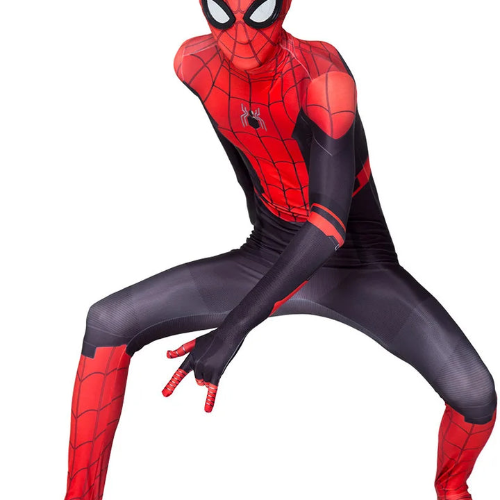 Spiderman Cosplay Fantasy Costumes Jumpsuit For Boys Girls Spider Man Miles Morales Superhero Halloween Carnival Zentai Bodysuit