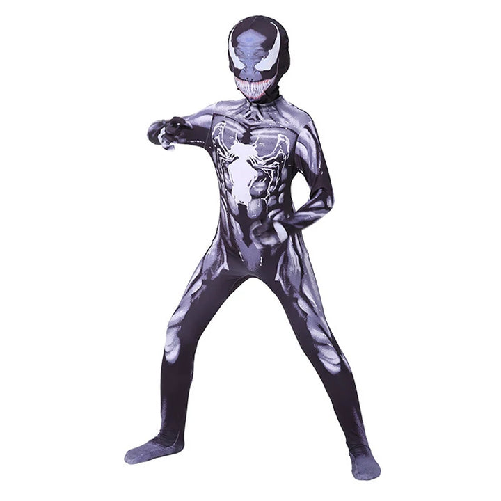 Spiderman Cosplay Fantasy Costumes Jumpsuit For Boys Girls Spider Man Miles Morales Superhero Halloween Carnival Zentai Bodysuit