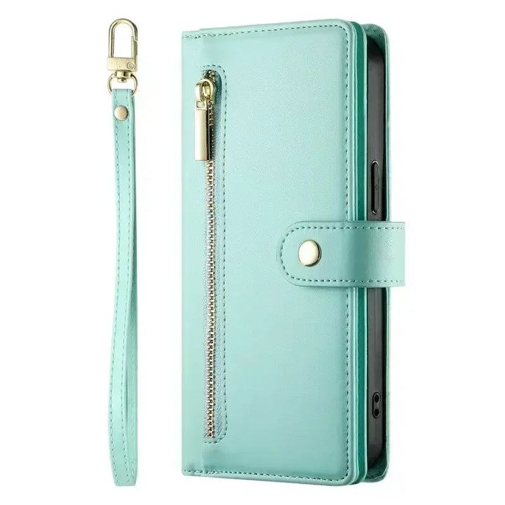 Zipper Leather Flip Case for Xiaomi Poco X6 Pro 5G Luxury Cover Mi Phone Poco F6 M6 Pro X 6 F 4G Magnet Book Funda Crossbody Bag