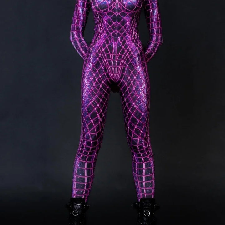 Colorful Sexy Bodysuit Punk Gothi Women Cosplay Jumpsuit Carnival Slim Zentai Suit Xmas Costume Festival Theme Party Catsuit