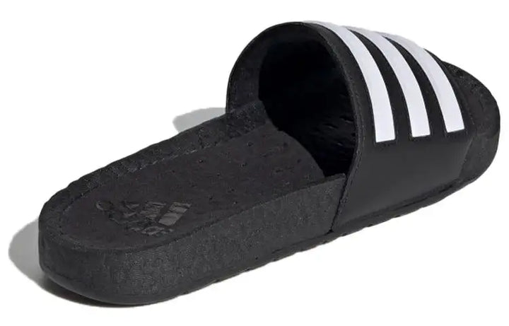 adidas Adilette Boost Slides Black White Stripes Sneakers shoes FY8154