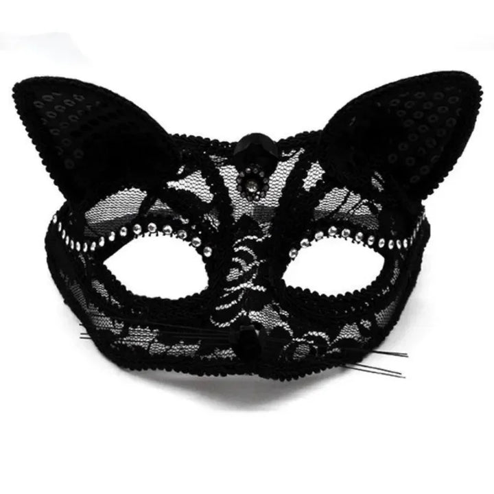 Sexy Lace Mask Women Cat Cosplay Supplies Dance Party Performance Masquerade Fox Mask Couple Animal Face Decor Eyes Accessories