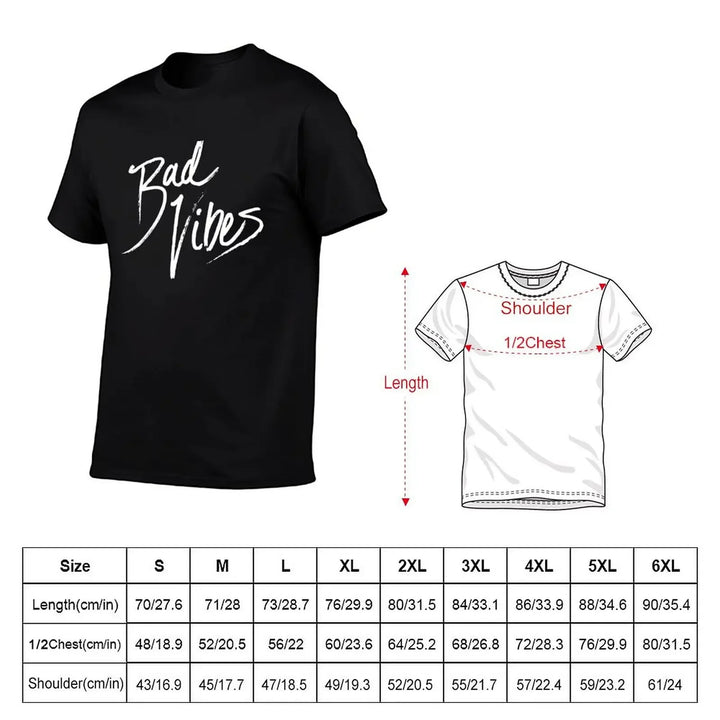 Bad Vibes T-Shirt basketball graphic tees cute clothes mens graphic t-shirts anime