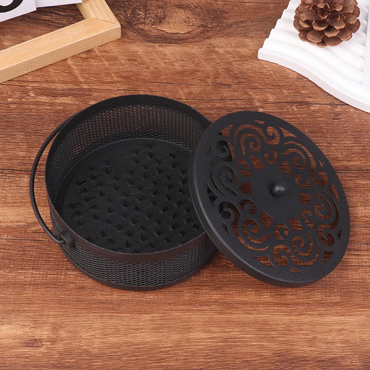 Portable Mosquito Coil Tray Holder Home Insect Repellent Anti-fire Sandalwood Incense Burner Box Anti-Mosquito Supplies